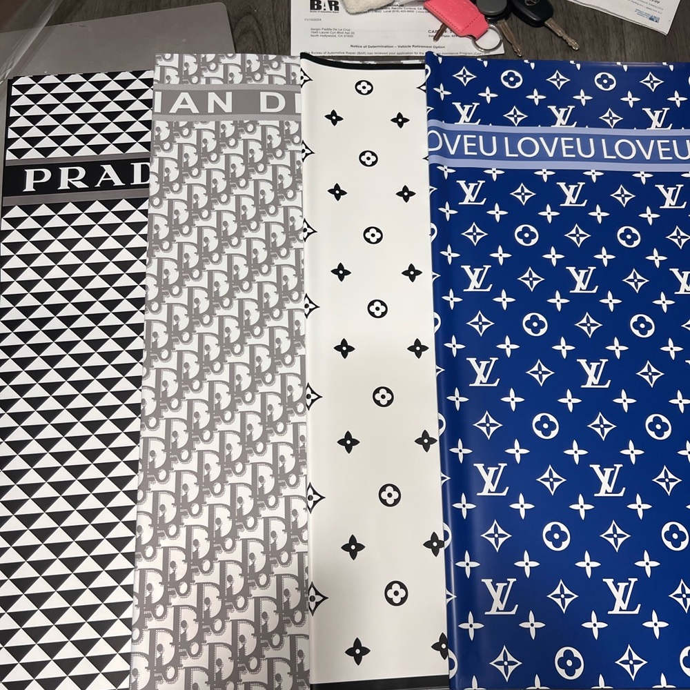 Paper Set Korean Wrapping paper Luxury Brands Waterproof 20 Sheets -